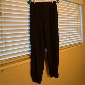 A New Day Dark Grey Plaid Cargo Pants